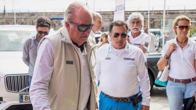 El rey Juan Carlos en una de sus visitas a Sanxenxo.