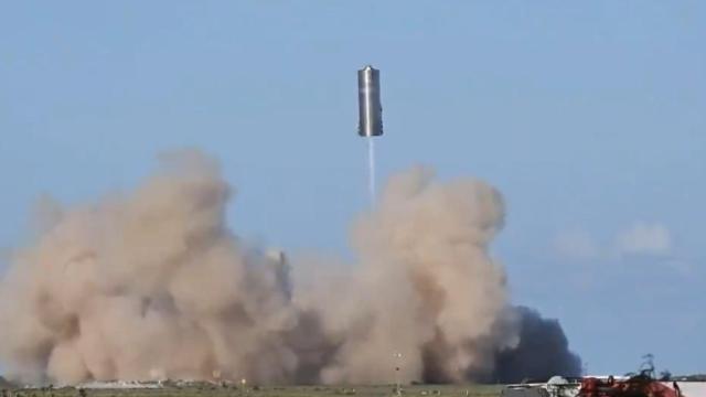 Starship despegando