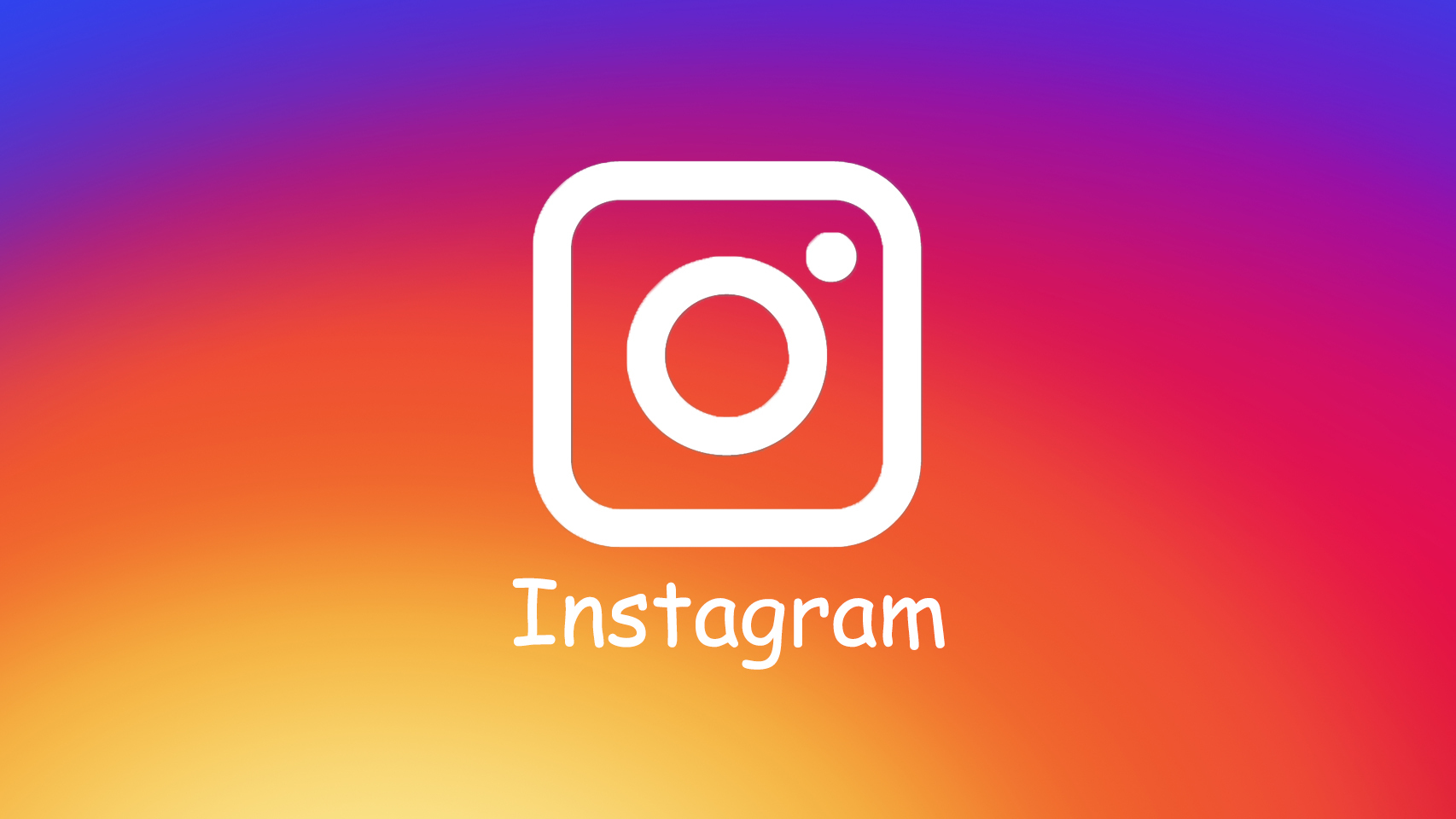 El logo de Instagram con la fuente Comic Sans.