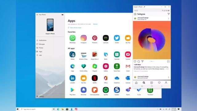 Android apps ejecutándose en el PC.