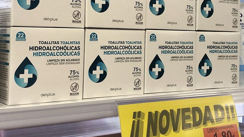 Las nuevas toallitas de Mercadona impregnadas con un 75% de fórmula hidroalcohólica