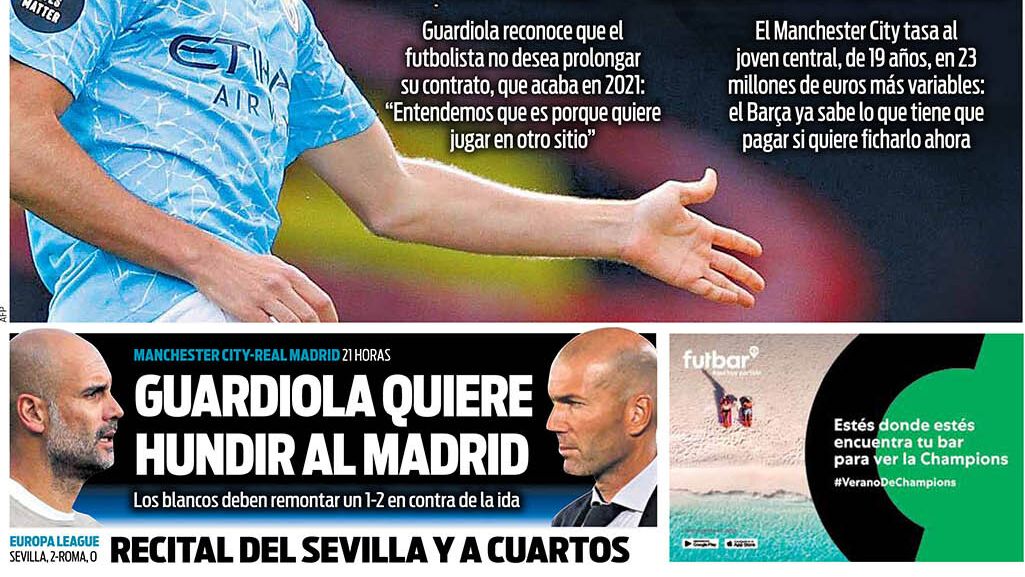 Portada Sport (07/08/20)