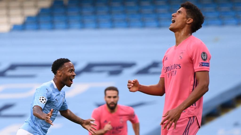 Varane se lamenta de su error que acabó en gol del City