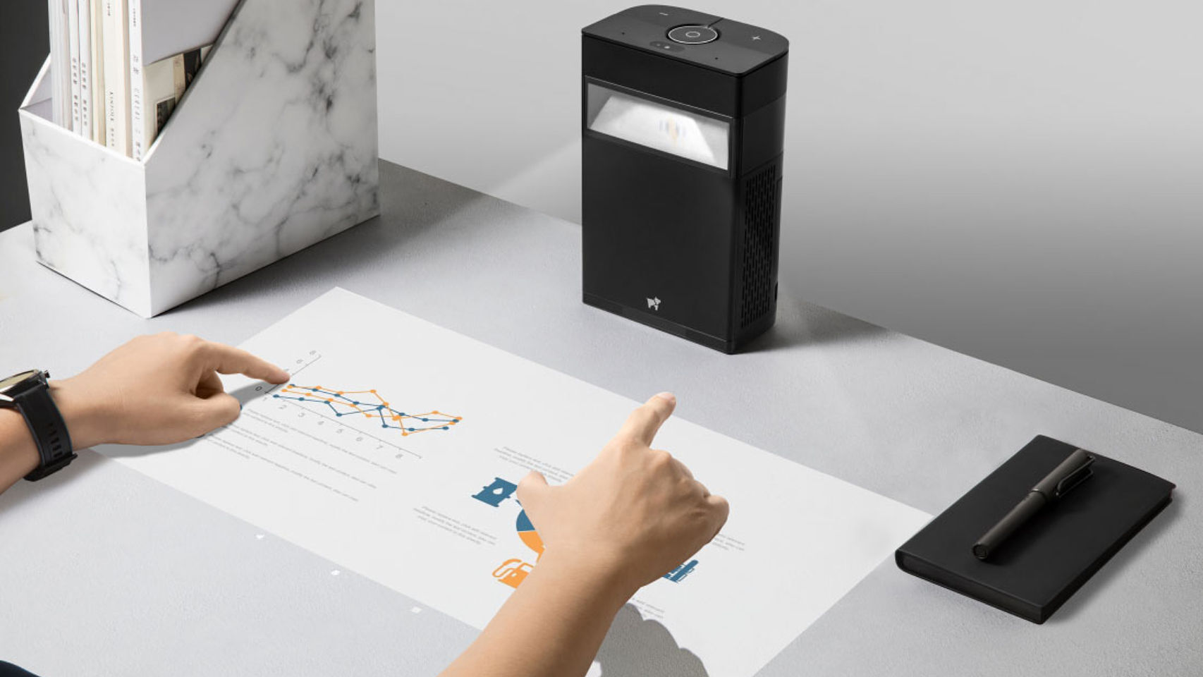 Proyector inteligente Hachi Infinite M1.