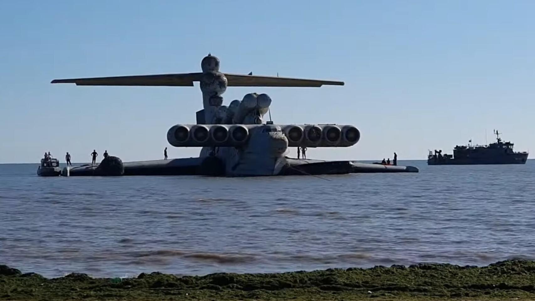 MD-160, el ekranoplano soviético del mar Caspio
