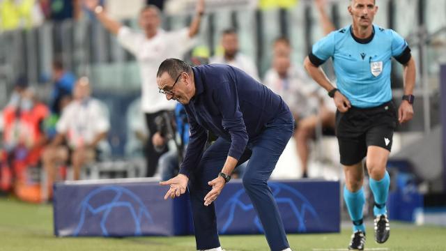 Sarri se enfada tras un fallo de su equipo