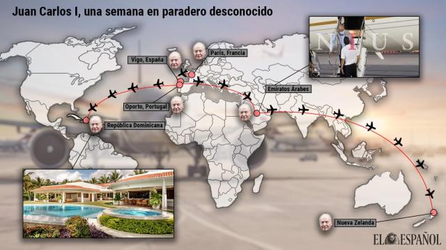 Juan Carlos I una semana en paradero desconocido