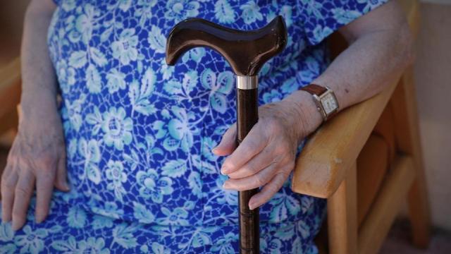 Una usuaria de una residencia.