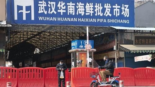 El mercado de mariscos Huanan, en Wuhan, en el centro de China.