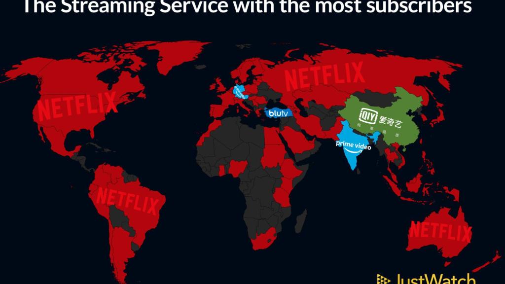 Mapa del mundo por plataformas.