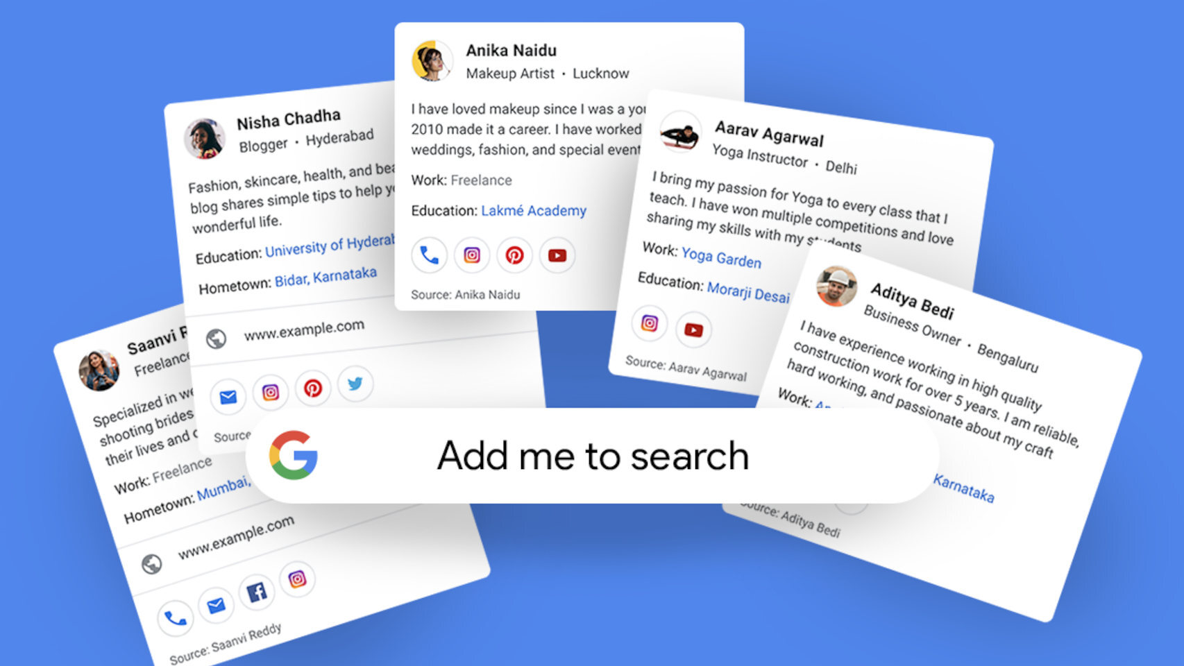 Las nuevas tarjetas de visita virtuales de Google