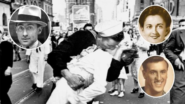 Mítico beso en Times Square.
