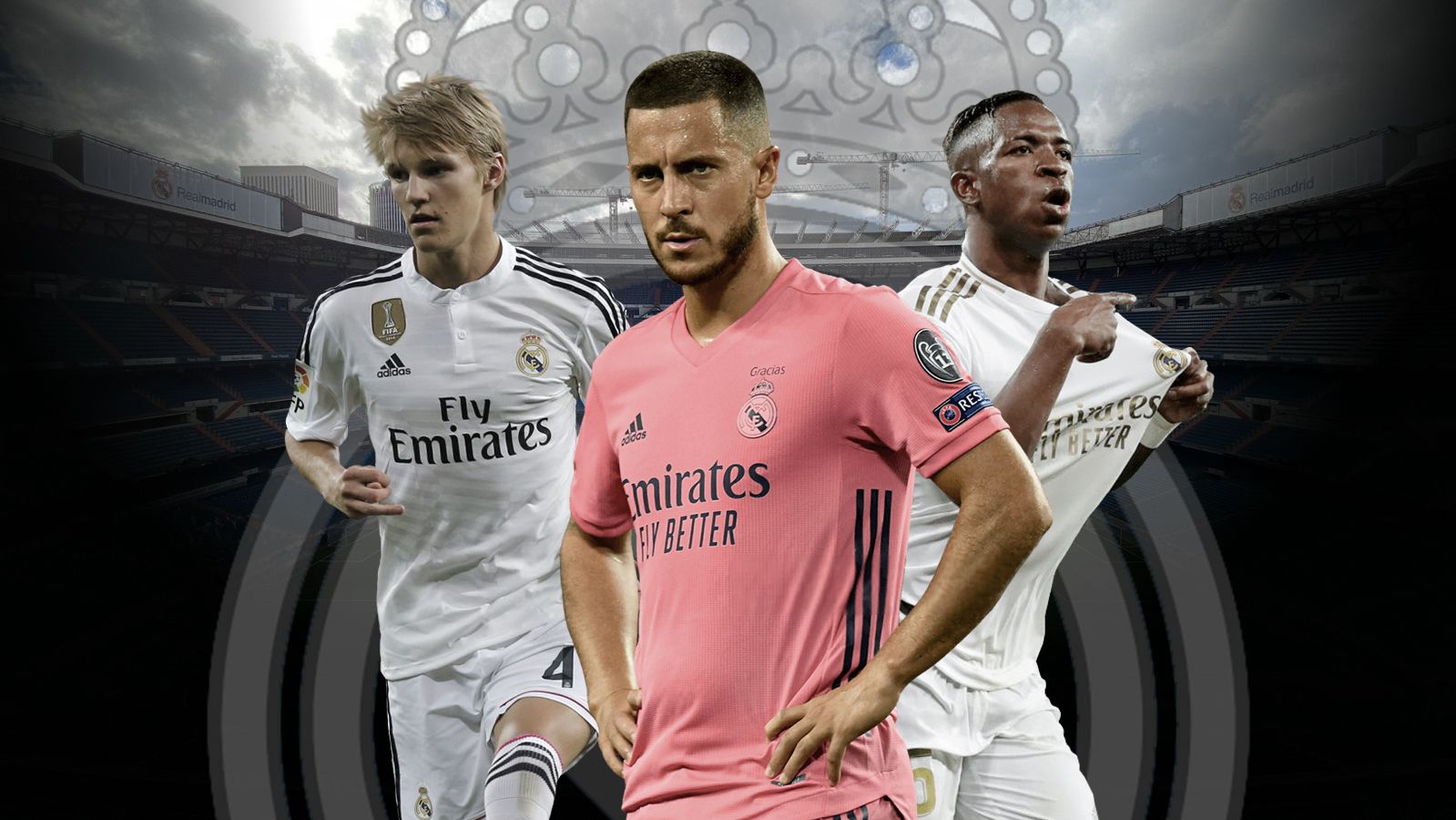 Odegaard, Hazard y Vinicius