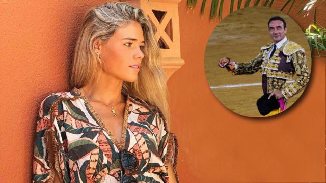 Ana Soria, en una imagen de Instagram y Enrique Ponce, durante una feria taurina en Fuengirola.