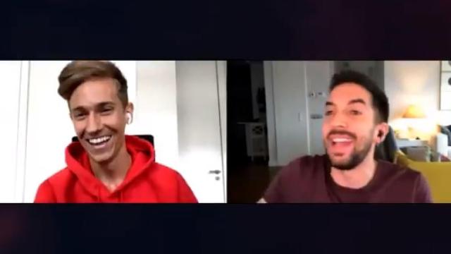 David Broncano y Marcos Llorente durante La Resistencia