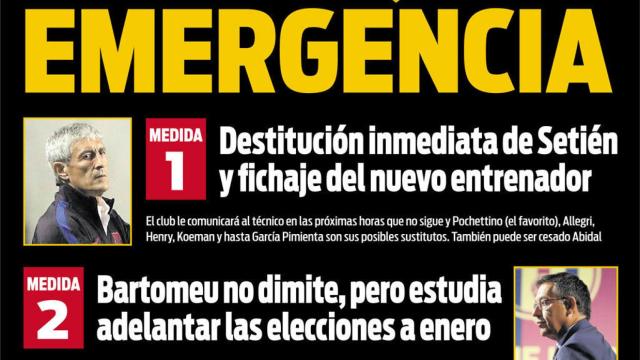 La portada del diario Sport (16/08/2020)