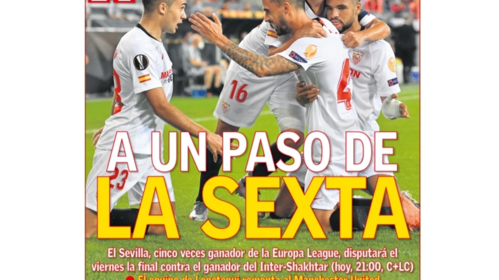 La portada del diario AS (17/08/2020)