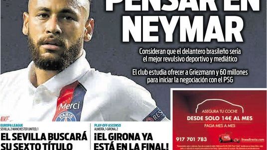 La portada del diario SPORT (17/08/2020)