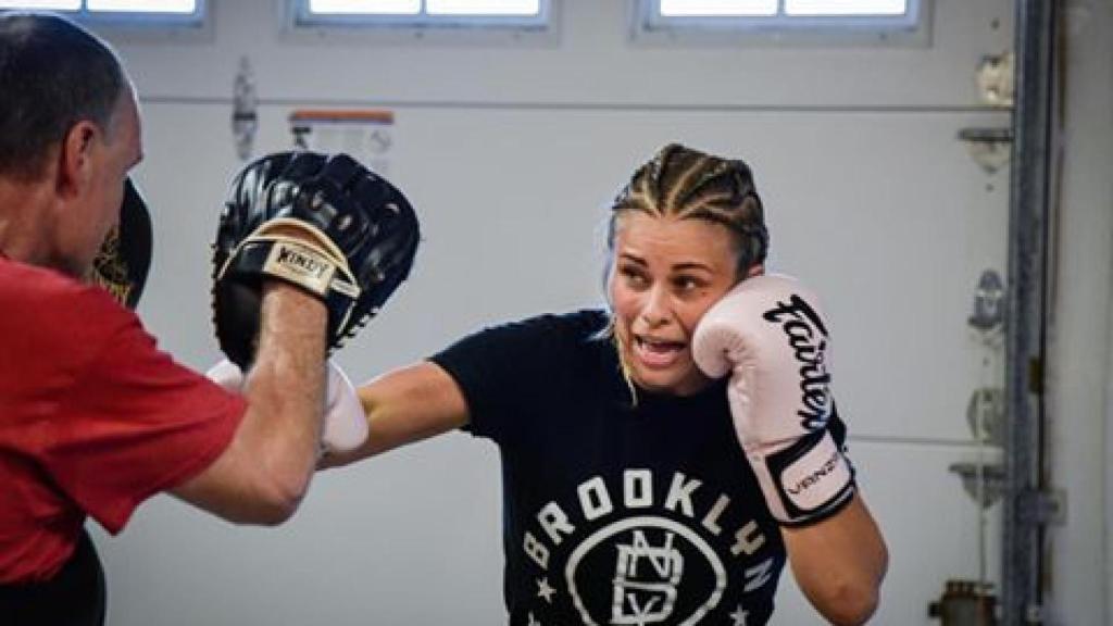 Paige VanZant, durante un entrenamiento. Foto: Instagram (@paigevanzant)