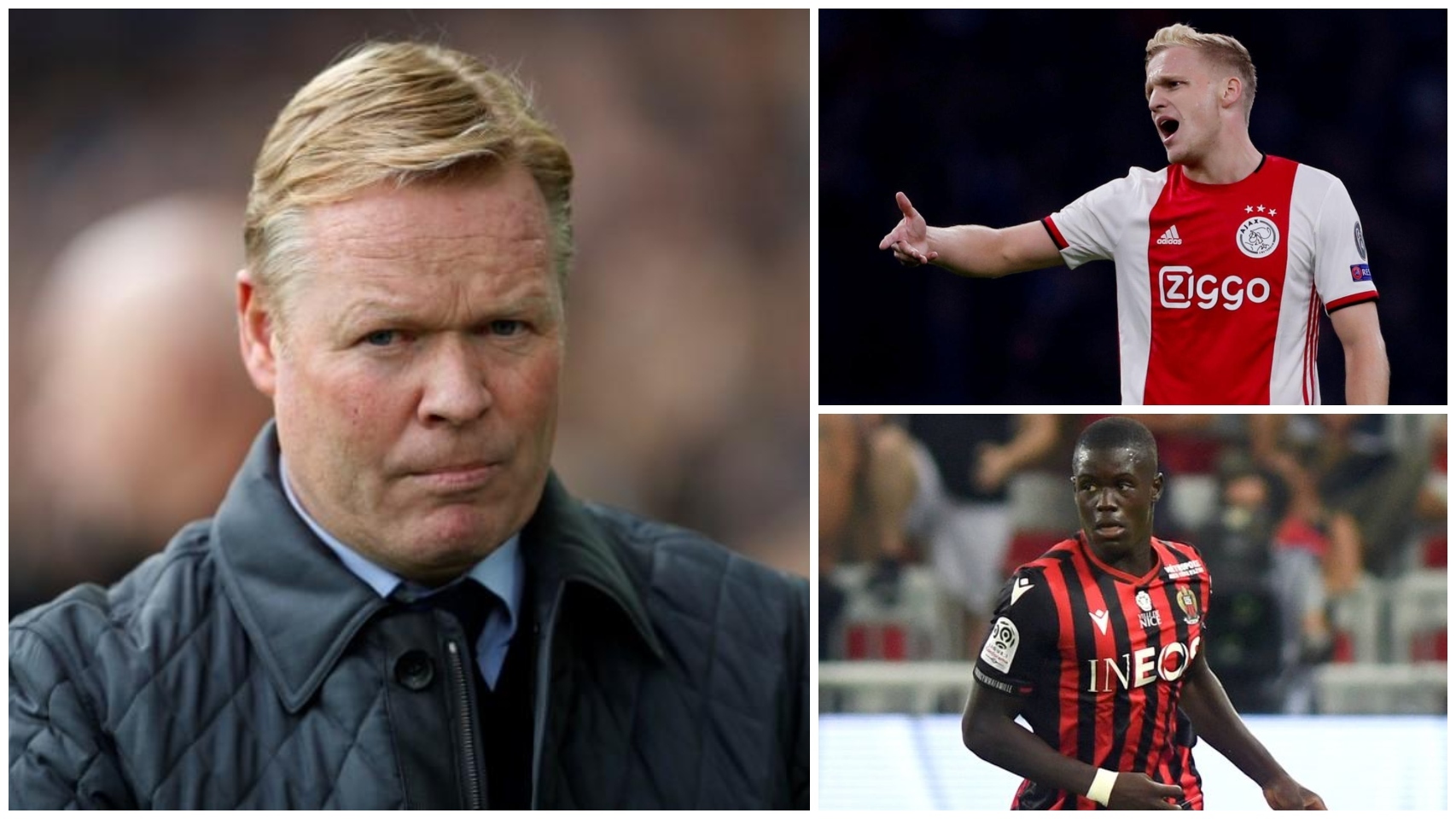 Koeman, Van de Beek y Sarr