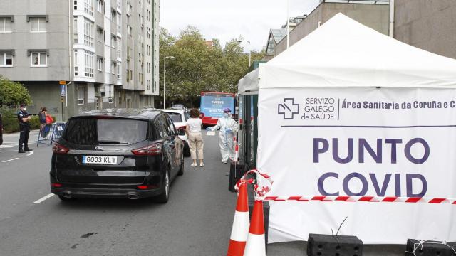 El autocovid del Ventorrillo en una foto de archivo.