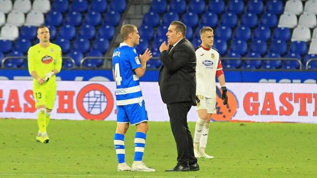 Bergantiños y Sandoval, tras el Dépor-Fuenlabrada.