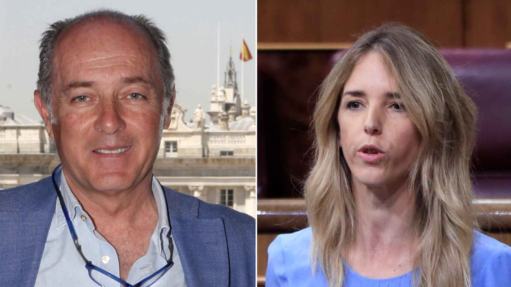 José Manuel Soto y Cayetana Álvarez de Toledo en un fotomontaje.