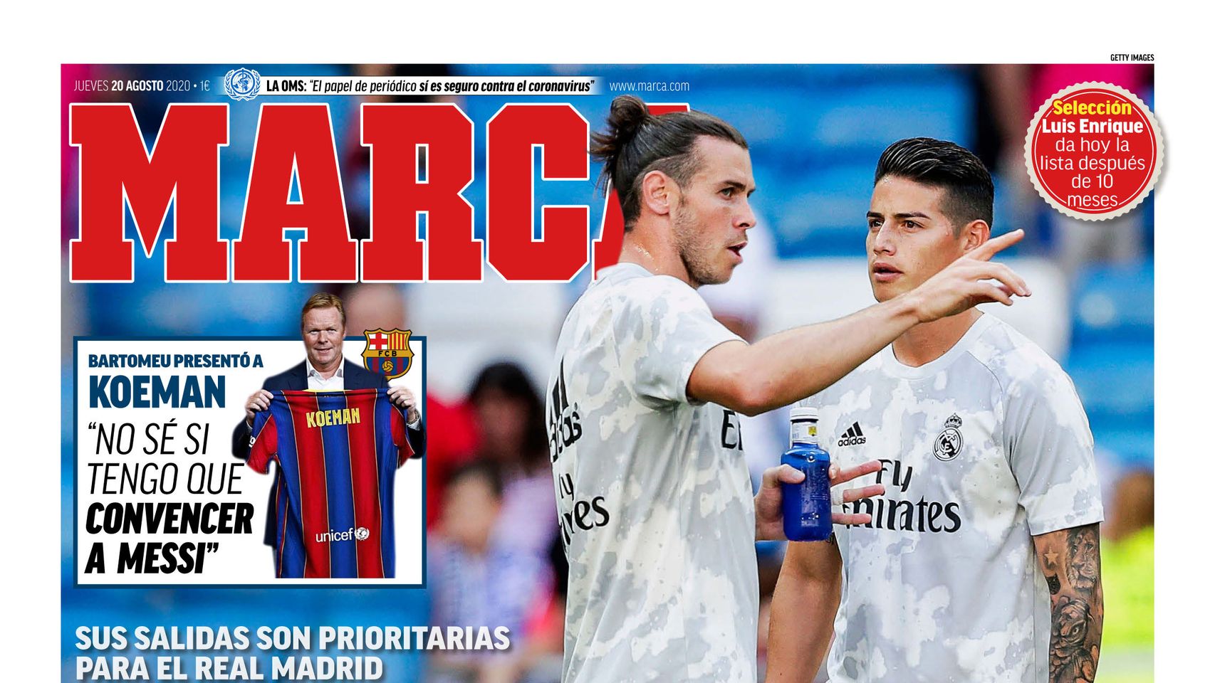 Portada MARCA 20-08-2020