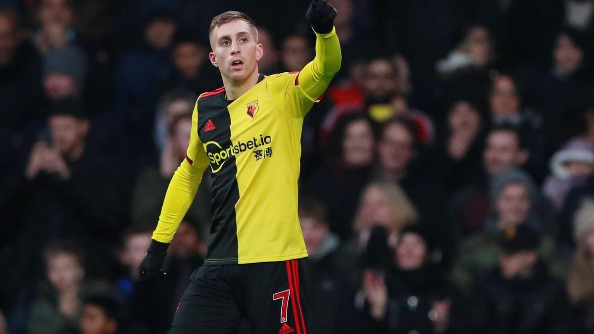 Deulofeu durante un partido del Watford
