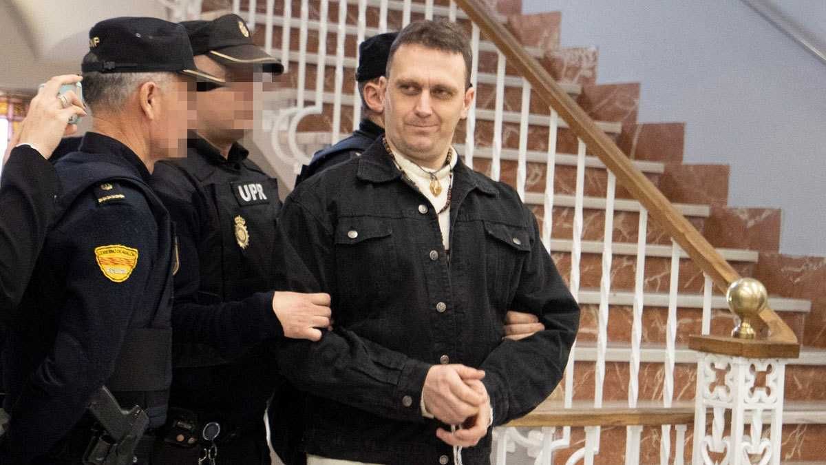 Norbert Feher, a su llegada en el juicio celebrado en Teruel en enero de 2020.