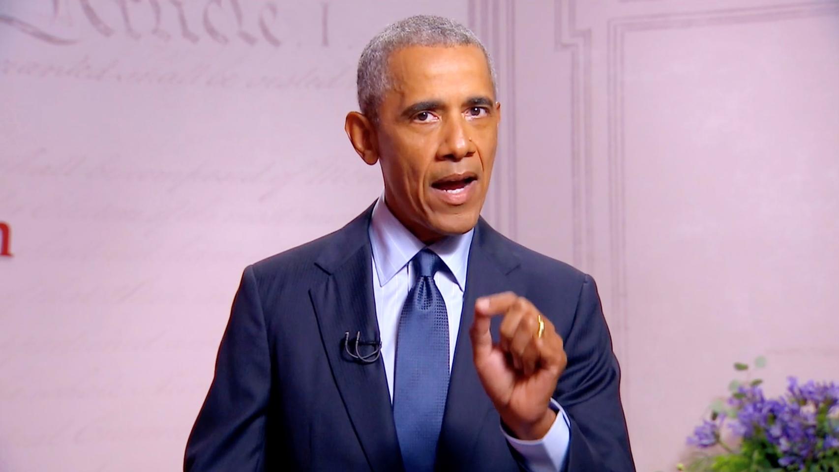 Donald Trump en su discurso en la Convención Nacional Demócrata.