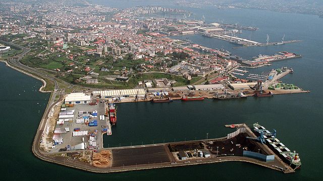 Vista área de Ferrol.