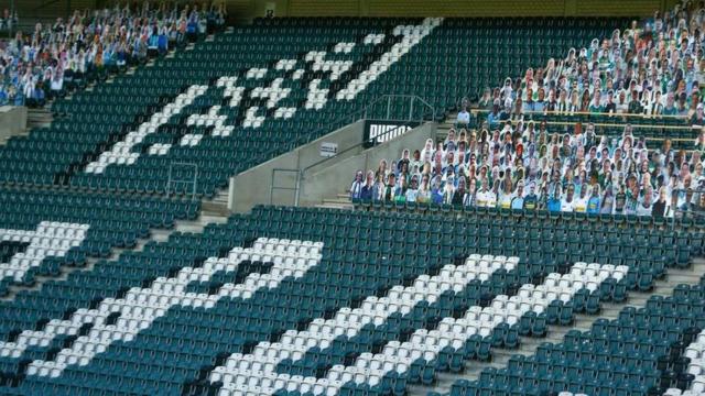 Grada de Alemania sin aficionados