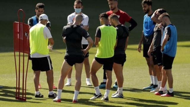 Entrenamiento del Málaga CF