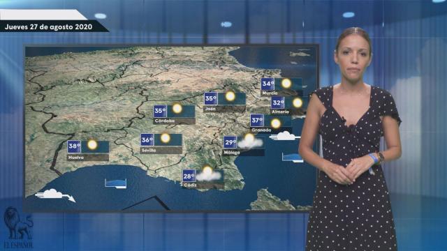 Fotograma de la predicción del tiempo de El Español.