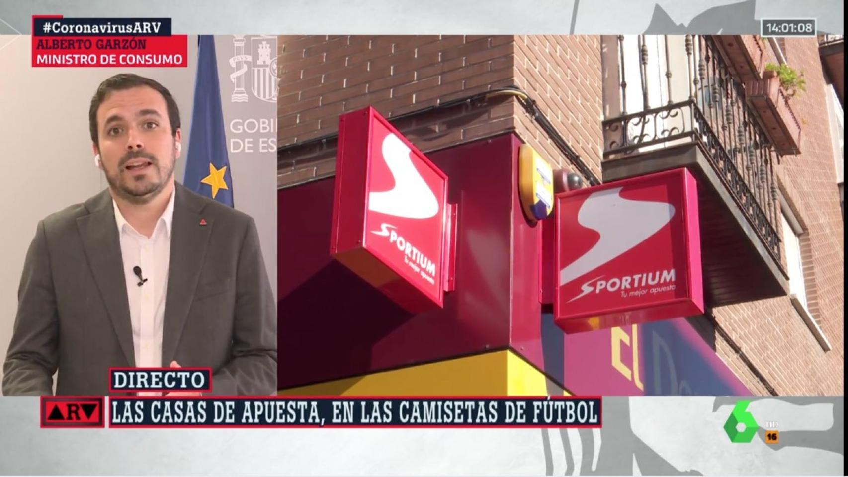 El ministro Garzón, en Al Rojo Vivo