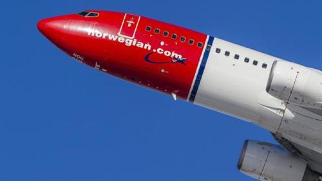 Un avión de Norwegian.