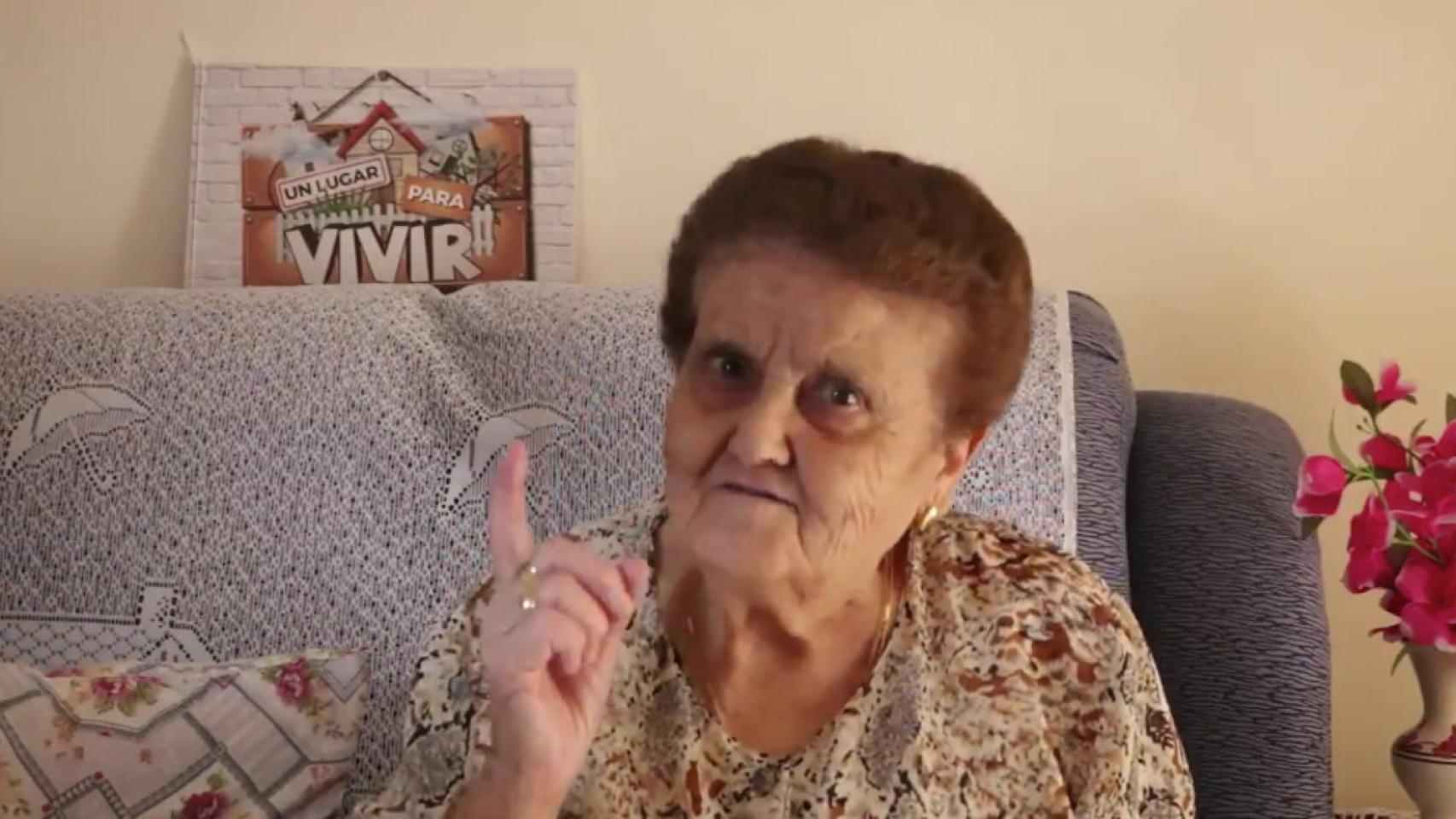 Rosario en la captura de su último vídeo viral.