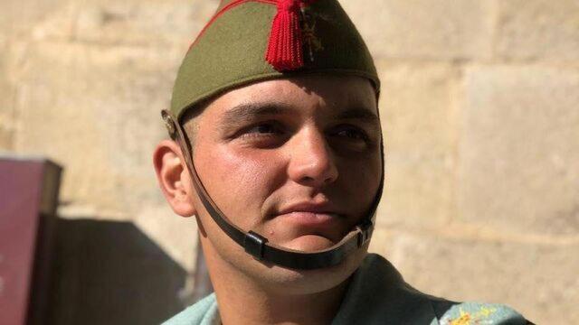 Alejandro Jiménez Cruz, con el uniforme del Ejército.