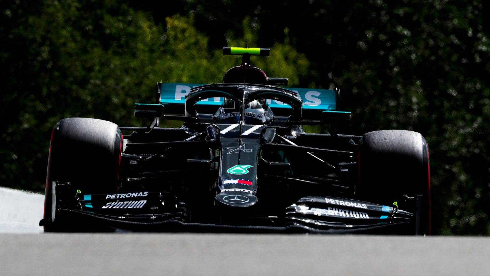 El coche de Lewis Hamilton en SPA