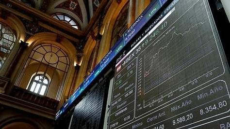 Imagen del interior de la bolsa de Madrid.
