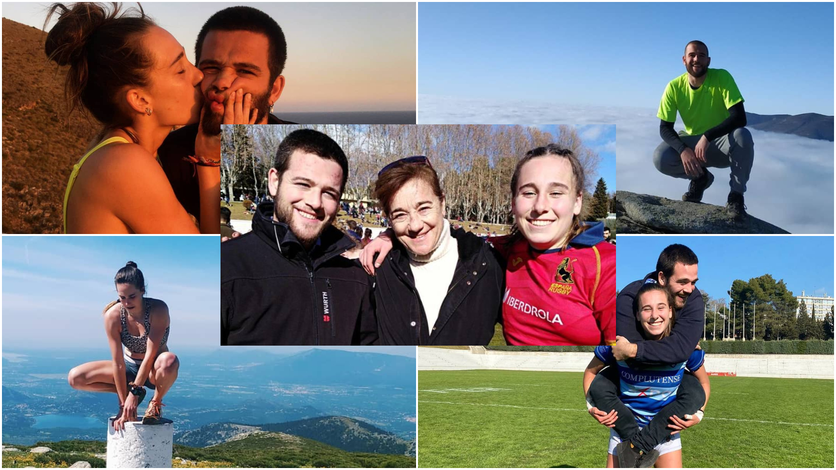 Blanca Fernández Ochoa y sus hijos, Olivia y David, en un montaje de Jaleos.