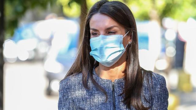 La reina Letizia durante su acto oficial este miércoles después de su verano más atípico.