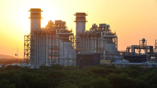 Una planta de ciclo combinado en España.