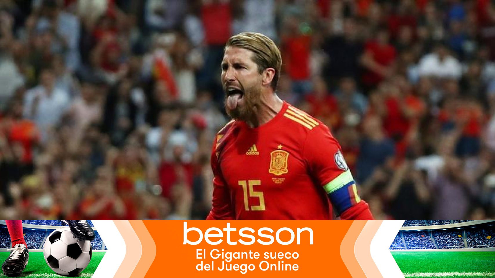 Sergio Ramos, en un partido de la selección española de fútbol
