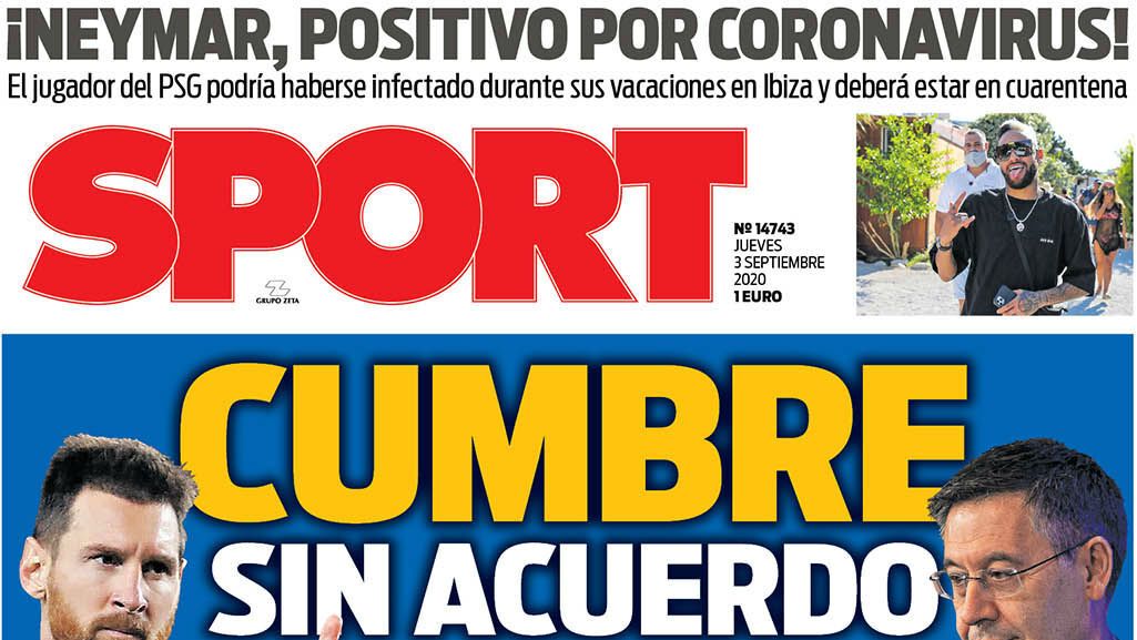 Portada Sport (03/09/20)