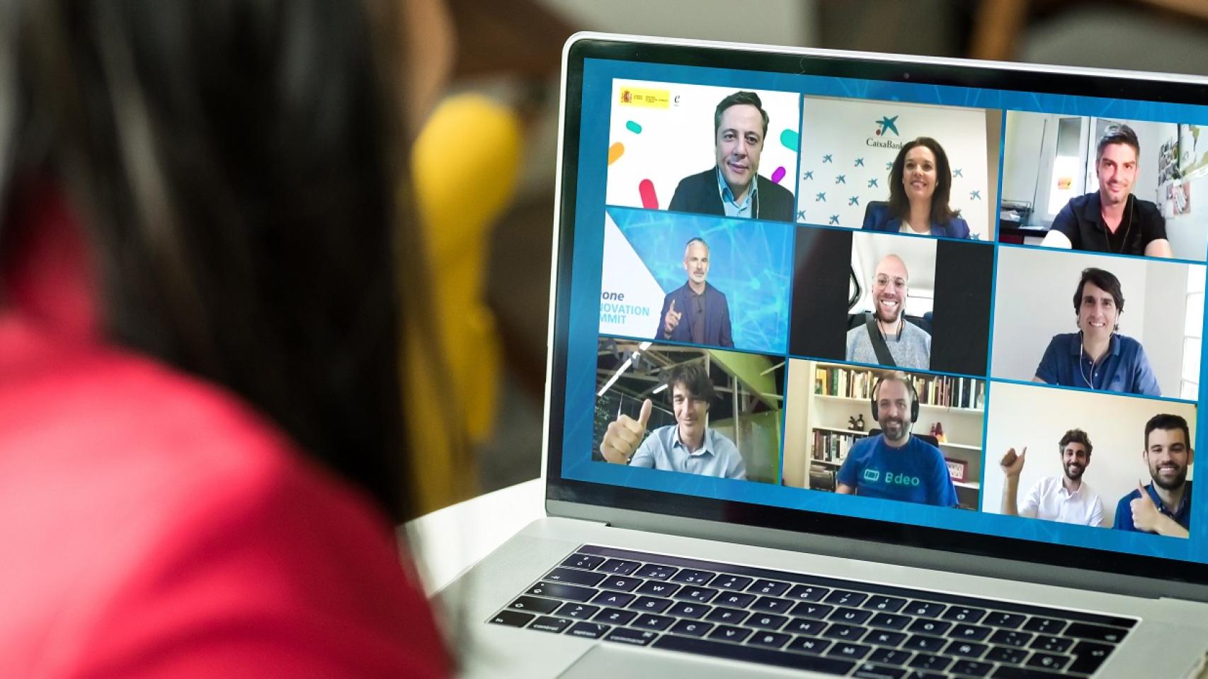 Un momento del evento virtual de presentación de los ganadores de los últimos Premios EmprendedorXXI.