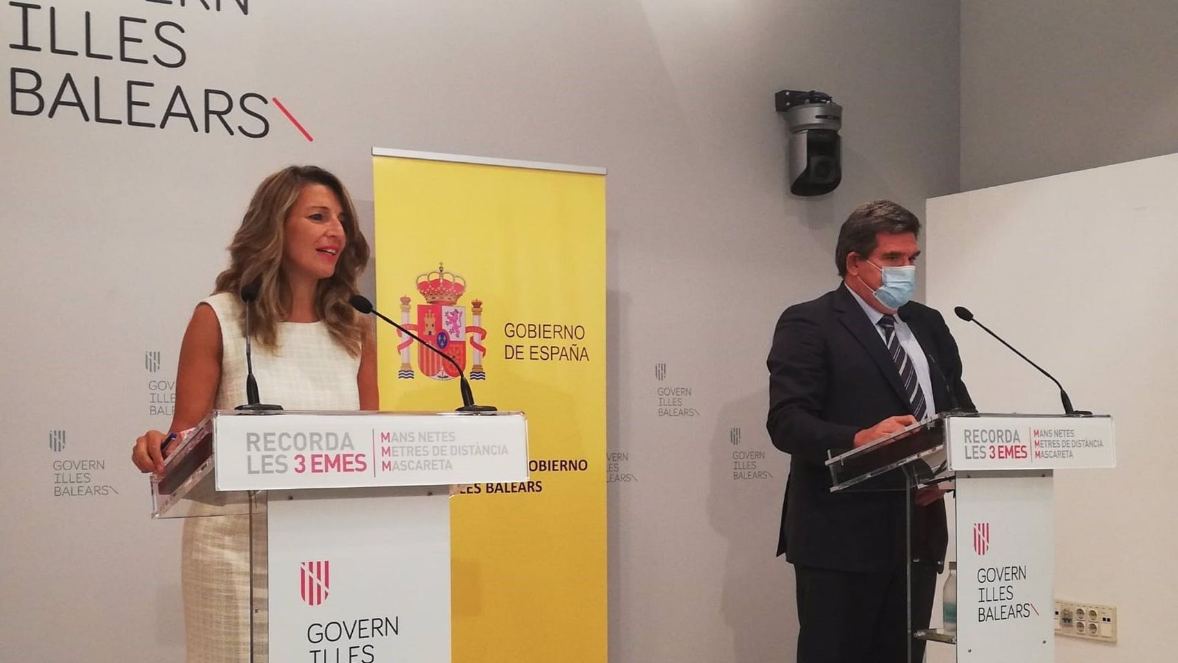 Diáz y Escrivá este viernes en Palma.