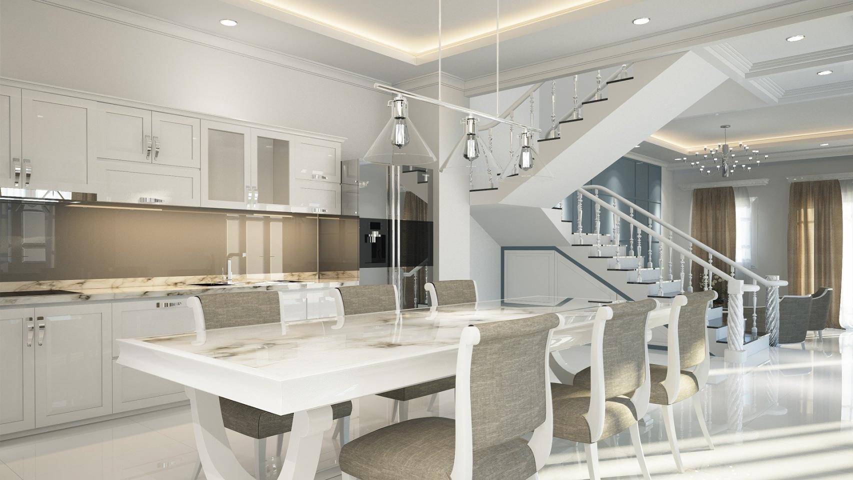 Interior de una vivienda de lujo
