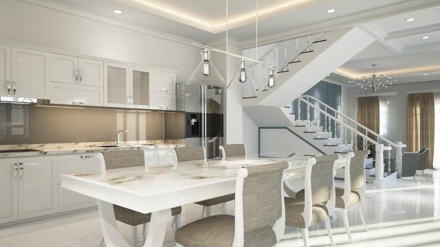 Interior de una vivienda de lujo